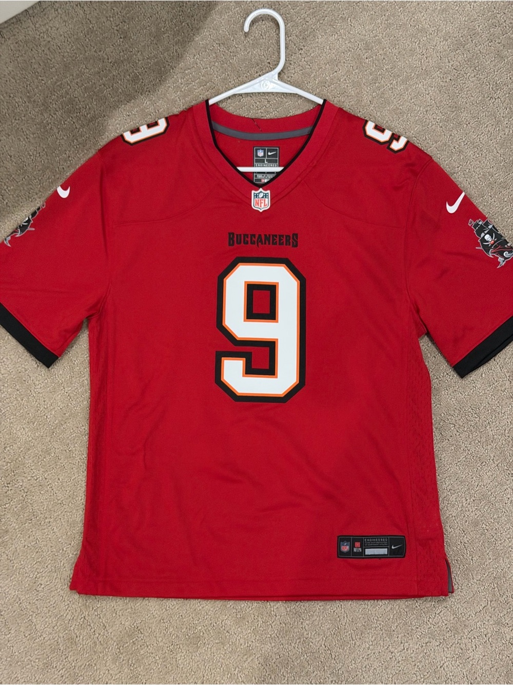 Nike Red Tampa Bay Buccaneers #9 Football Jersey